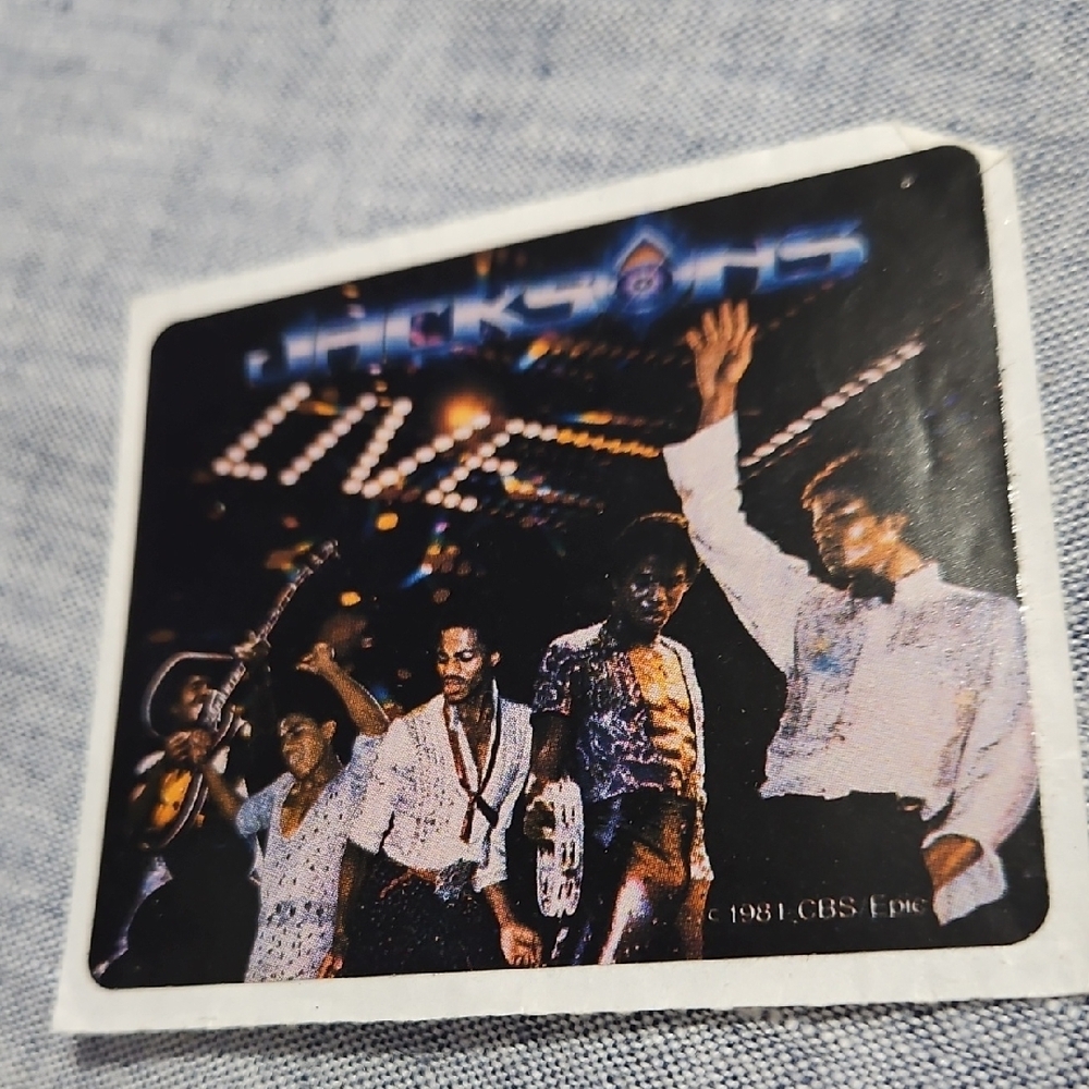 Vintage 1984  Set Of  5  Kellogg's Stickers "Jackson 5 " Collectible Retro Music